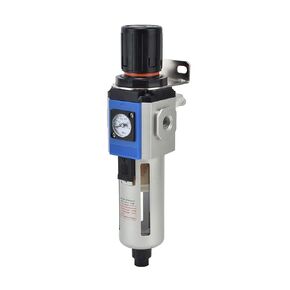Flows Filters Regulator, Air Compressor Filter Easy Installation Self Locking Aluminium Alloy Accurate Adjustment 3 Draining Modes for Equipment GFR300-10