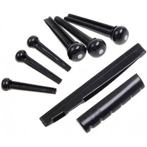 Guitar Rosewood Bridge Pins Saddle Nut Sets for Acoustic Guitar Parts