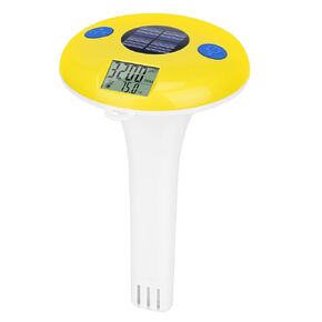 Solar Floating Salt Tester and Pool Thermometer – Accurate Salinity and Temperature Monitor for Pools, Hot Tubs, and Spas | Durable Solar-Powered Design | Easy-to-Read Floating Water Tester