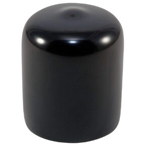 Caplugs VC-750-16 VC Series – Plastic Round Cap 200 Pack, Black Vinyl, 0.75" W x 1.00" L Protective Closures, Thread Protectors, Dust and Moisture Seals, Masking, Plating, Color Coding (99190184)