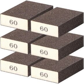 12Pcs Sanding Sponge 220 Grit Sanding Block Washable and Reusable for Wood, Metal, Wall Polish