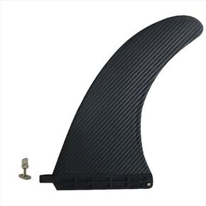 Funktion 10" Box Fin for Long Board Plastic Carbon Motif Design FKGFCC-L10-BLK-CDGN