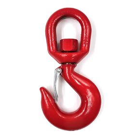 3 Tons Lifting Swivel Hook with Safety Latch 3/4'' and 6600 lbs Load Capacity, Heavy Duty Swivel Lifting Hook for Lifting