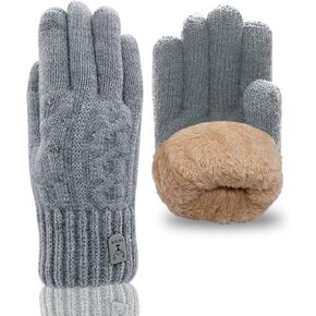 Long Keeper Winter Gloves Men Women Thicken Touchscreen Knitted Gloves Fleece Lining Warm Gloves for Driving Running Cycling