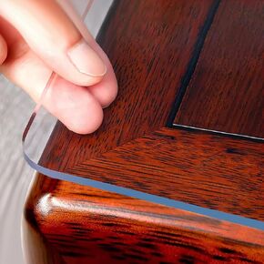 OstepDecor Frosted Table Protector 2mm Thick, 24 x 72 Inch Plastic Table Cover Protector, Desk Protector Mat, Waterproof Desk Cover for Coffee Table, Writing Desk, Dining Room