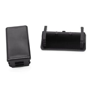 Xadnitu 27 Pieces 1-5/8" x 7/8" Plastic Strut Channel End Caps, Black PVC Metal Channel Protective Cover, Rectangle Plug End Cap to Protect Unistrut Channel, Profile