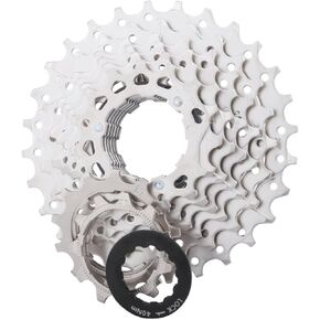 Bicycle Cassette, 11-13-15-17-19-21-24-28T Cassette Bicycle Freewheel Cassette Mountain Bike Freewheel for MTB Bike, Road Bike