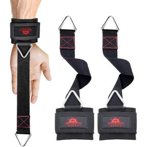 Adjustable Weightlifting Wrist & Ankle Straps with Triangle Ring for Deadlifts, Tricep Pull-Downs, Pilates, Cable Machines & Rehab – Padded Straps for Gym, Physical Therapy, and Recovery