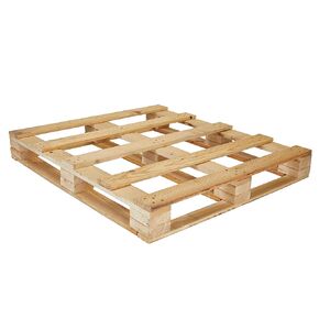 Treaton, 4 Way Wooden Pallets, Easy for Commercial Use, Fully Assembled, Strong Sturdy Structure, 5 Pcs, 48" x 48", Wood Finish