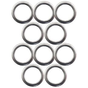 10PCS 20mm OD Silver Stainless Steel Replacement Pedal Washer Spacer Bicycle Pedal Replacement Part Disc Protection Washer for Mountain and Road Bike