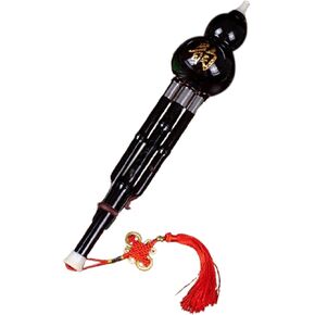 Gourd Hlute Chinese Hulusi Flute with Chinese Knot Hulusi Flute Instrument Traditional for Stage Show Teachers Child, Multicolor C Key