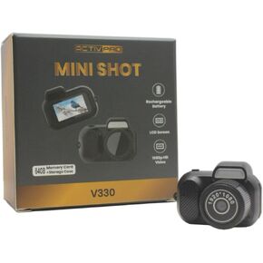 Mini Shot V330, Mini Digital Camera, LCD Screen, 64GB SD Card, HD 1080P, Storage Case, Pocket Video Recorder, Rechargeable, Keychain, Compact Camcorder (1pc) (V330)