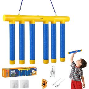 Reflex Challenge Game, Hand Eye Coordination Training Reaction Training Toy, Upgrade 3 Adjustable Speed Drop Stick Game with Remote Control, Falling Sticks Catching Game for Kids Adults