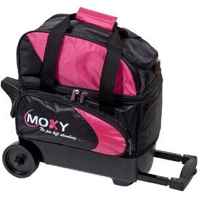 Bowlerstore Products Moxy Single Deluxe Roller Bowling Bag- Pink/Black