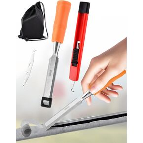 JIANWEI Golf Grip Tape Stripper Remover Tool Kits, Golf Grip Removal Tool with Golf Hook Blade Perfect for Regripping Graphite and Steel Shafts Golf Club Grip Repair Kits, Ideal Golf Gift(As Shown)