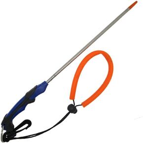 Scuba Choice 13-3/4" Stainless Steel Lobster Tickle Stick with Clip and Lanyard, Blue