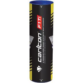 Dunlop Badmintonball Carlton F1 Ti PK6 Yellow-Medium