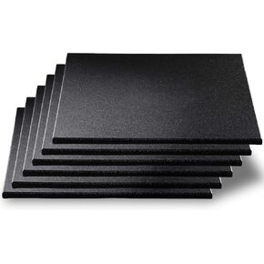 CyclingDeal 5/8" Thick High-Density Gym Floor Mats Tiles - 6 Pack 19.7"x19.7" Rubber Exercise Workout Equipment Ground Shock Absorbing Mat for Home Gym Garage