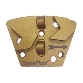 Trapezoid Diamond PCD Grinding Disc for Concrete Thick Epoxy Coating Removal, Diamatic/Sase/CPS Bolt-On Floor Grinding Machines, Set of 3, Counter-Clockwise
