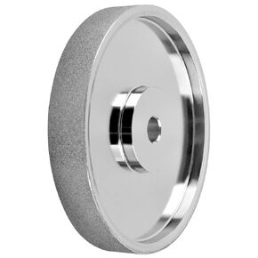 Grinding Wheel 6/8inch, 1" Wide, 1/2" 5/8" Arbor Steel CBN Sharpening Wheel 180 Grit 326 Grit High Speed Steel Cutting Tools for Sharpening Woodturning Tools（6" 5/8" Bore 180 Grit）