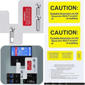 Generator Interlock Kit Compatible with Eaton Cutler Hammer BR SERIES 150 and 200 amp Panels, Generator Horizontal Electrical Interlock Kit, 1 1/4-1 7/16 inches Spacing Between Main and Branch Breaker