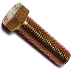 Hard-to-Find Fastener 014973253165 Grade 8 Fine Hex Cap Screws, 7/16-20 x 1-1/2, Piece-25, Yellow