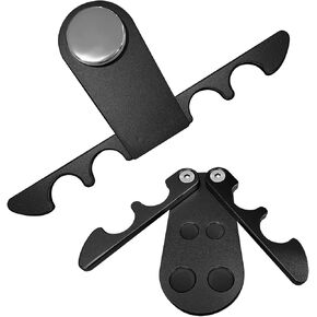 2Pcs Portable Cue Stick Holder, Portable Pool Stick Holder Foldable 4-Cue Against Table Pool Claw Cue Holder Weighted Metal Pool Cue Holder for Billiard Table