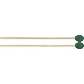 Mike Balter 12B Ensemble Series Medium Marimba Mallets with Birch Handles, Hard Green