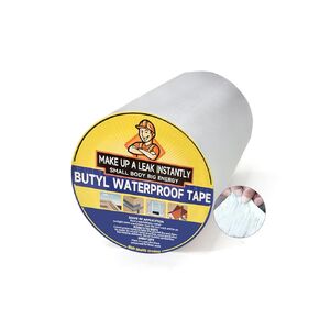 Butyl tape, waterproof sealing tape, aluminum foil tape, used for RV maintenance, windows, roofs, glass and EDPM rubber, repair of ships and pipelines, silver, 2 inches X 16 feet (1, 50mm X 5m)
