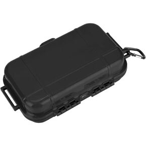 GOTOTOP Waterproof Storage Case, Outdoor Survival Storage Box Shockproof Waterproof Storage Case Airtight Carry Box Container for Outdoors Waterproof Container(Black)