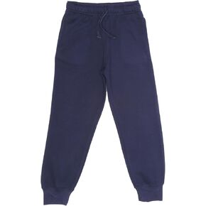 EVERYDAY KIDS Girls’ Navy Blue Cotton Fleece Sweatpants; Girls’ Activewear Jogger Pants - Soft and Breathable Cotton/Poly Blend (18/20, Navy)