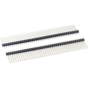 20pcs Break Away Strip Headers 1x40 40 Pin Headers Male 2.54mm / 0.1" Single Row Straight Needle Connector (19mm / 0.75")