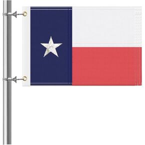 Boat Flag Marine Flag 12x18 Inch with 4 Boat Flag Pole Kits American Boat Flag with 50 Embroidered Stars US Boat Flag for Boat,Yacht (American Boat Flag)