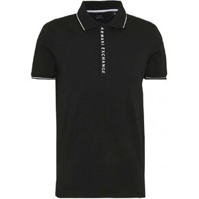 A|X ARMANI EXCHANGE Men's Logo Zip Jersey Polo in Saudi Arabia