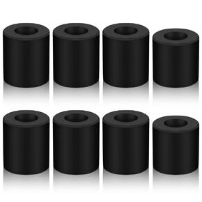 Honoson 8 Pcs 3D Printer Heatbed Parts Silicone Leveling Solid Bed Mount Stable Hotbed Heat Resistant Buffer Compatible with CR-10 Ender 3 Bottom Connect (Black,0.63 Inch, 0.7 Inch)