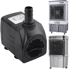 6036050 Evaporative Cooler Pump,Cooler Pump for Model: Mc37a,Mc37m,Mc37v,Mfc3600,3100cfm,Swamp Cooler Pump with 3 Pin Connector,3 Type of Connecting Pipe Joint and Clamp (6036050)