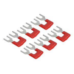 Jumper Block Terminal Strips, Copper Conductor 400V 15A Barrier Fork Type Stripe Cuttable for Factory Workshops (TB-1502)