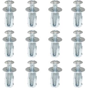 12PCS M4 x 20 Petal Nuts Expansion Screws Expansion Nut Thins Fixings Dowels Jack Nuts Petal Nuts Expansion Nut for Hollow Wall Iron Skin Line Use in Thin Soft Wall