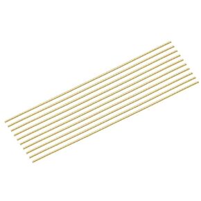 MECCANIXITY Brass Rods 1/8 Inch x 12 Inch Brass Solid Round Rod for Handle Pin DIY Craft Material Pack of 12