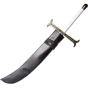 Sword Valley Hawk-Eye Dracule Mihawk Sword - With Shoulder Strap - Can be Carried with You - 120 Cm/47.24 In - Carved Texture And Decoration On The Handguard - Made Of Steel - Cosplay Prop Anime Sword