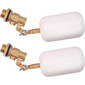 Float Valve 1/2 inch, Brass Water Float Valve with Adjustable Arm, Float Ball Valve Automatic Fill and Water Level Control for Water Trough,Fountains,Water Tank,Ponds,Pool,Aquariums