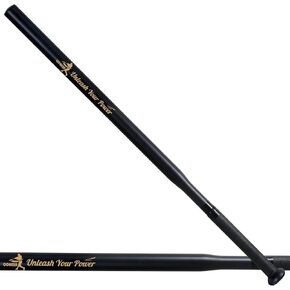 Slim Baseball Trainning Bat 32in 1.7lbs, Thin Power Stick Training Bat Steel Black, 【 PU Wrapped 】