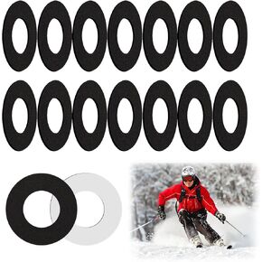 Ski Ankle Donut Boot Pads, EVA Self-Adhesive Snowboard Ski Boot Fitting Foam Pads to Decrease Heel Lift and Ankle Friction While Skiing or Snowboarding