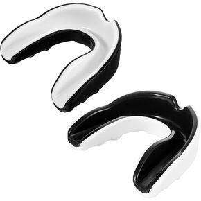 Sports MouthGuard 2Pcs Kids & Youth Mouth Moldable Guard for Brace Strong Mouth Guard for Boxing, MMA, Hockey, Soccer, Basketball Shock Absorbing MouthGuard Night Mouth Guard for Grinding Teeth