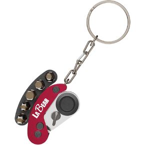 LABEAR- Red Mini Folding Ratchet Wrench Set, EDC tool, Reliable & Stylish Multitool Repair Kit