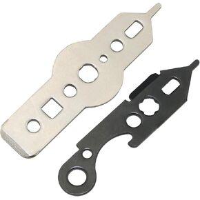 2PCS Dart Handling Tool Spanner Dart Spanner Tool Two Styles for Loading and unloading Iron Dart shafts Dart Head Removal Tool Black