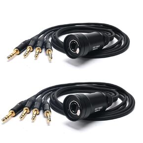Jamesin 6.3mm Stereo Plug with 3FT Cable to Ethercon Cable, with Cat5/cat6 Network Snake Receiver, for Stage and Recording Studio,3 Feet