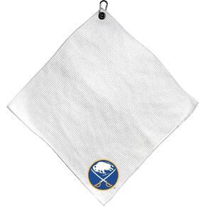 TG Team Golf NHL Team Golf NHL Microfiber Towel - 15" X 15" (White) with Carabiner Clip, Premium Microfiber with Deep Waffle Pockets- Superior Water Absorption and Quick Dry Golf Cleaning Towel