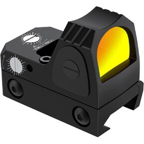 RMR Red Dot Sight, Tactical 20mm Red Dot Sight 3 MOA Pistol Scope Adjustable Brightness with Glock Mount, Reflex Sight Red Dot Scope for Pistol Handgun