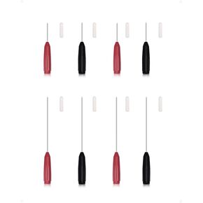 Electrical Back Probe Needles, 8pcs Back Probe Kit Automotive for Instrument Parts Accessories 2mm Socket Test Leads Diameter 0.7mm Pins Fine Tester Puncture